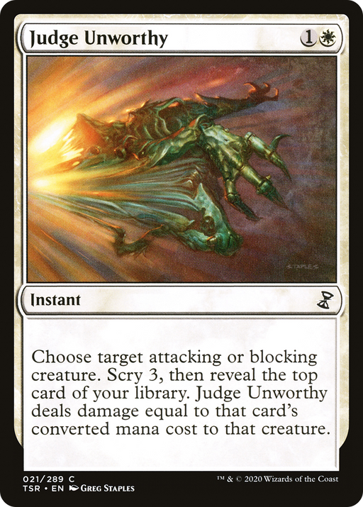 Judge Unworthy (TSR-021) [Time Spiral Remastered] MTG Single Wizards of the Coast