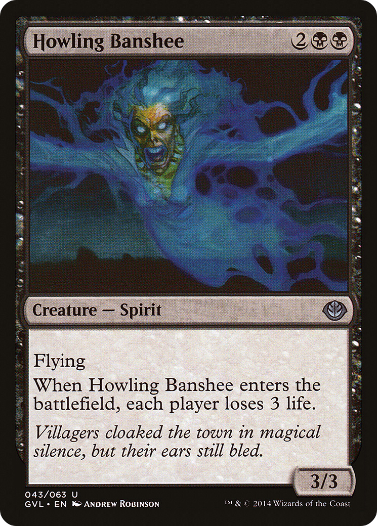 Howling Banshee (DD3-043) [Misc] Duel Decks Anthology: Garruk vs. Liliana MTG Single Wizards of the Coast
