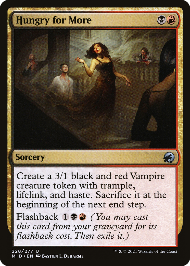 Hungry for More (MID-228) [Innistrad: Midnight Hunt] MTG Single Wizards of the Coast