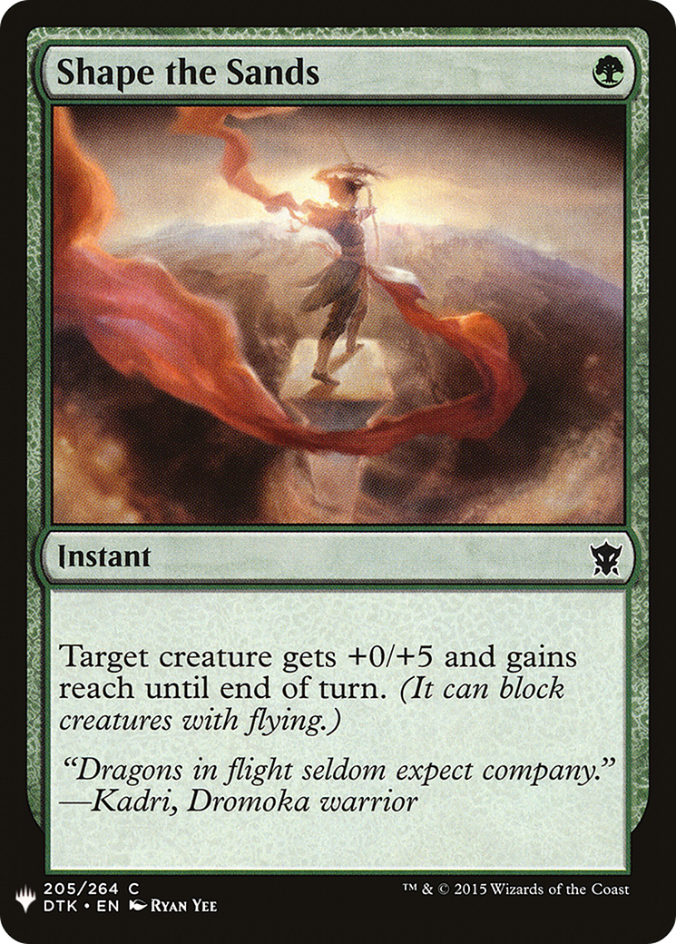 Shape the Sands (LIST-DTK-205) [Mystery Booster] The List MTG Single Wizards of the Coast