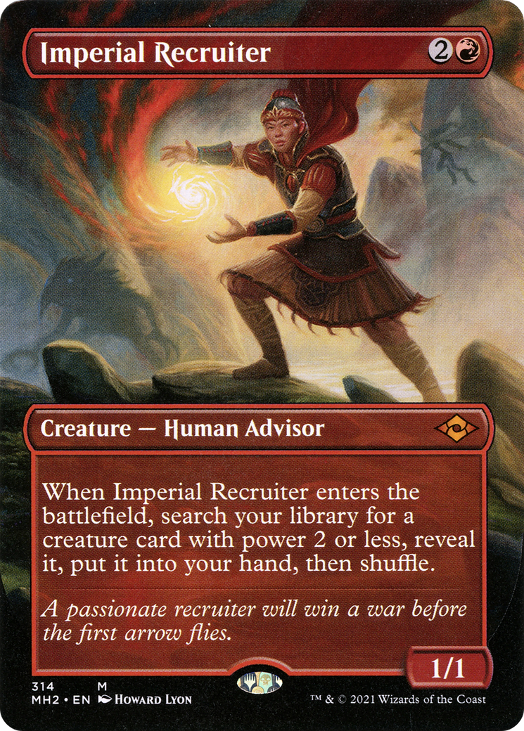Imperial Recruiter (MH2-314) [Modern Horizons 2] (Borderless) Foil MTG Single Modern Horizons 2