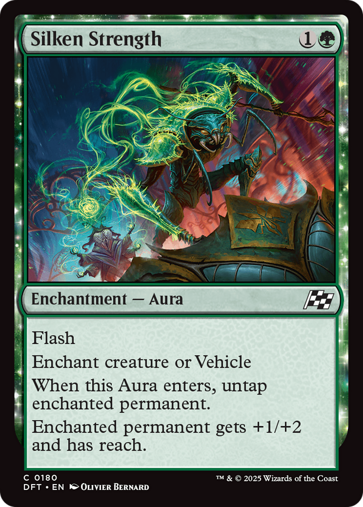 Silken Strength (DFT-180) [Aetherdrift] Foil MTG Single Wizards of the Coast
