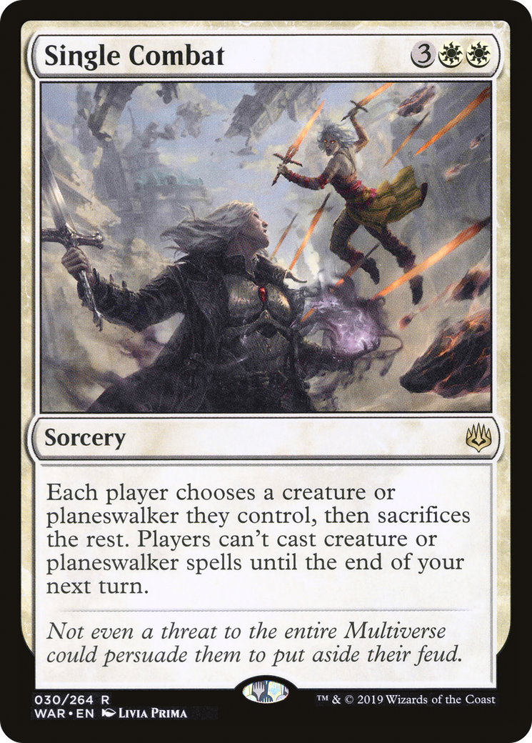Single Combat (WAR-030) [War of the Spark] Foil MTG Single Wizards of the Coast