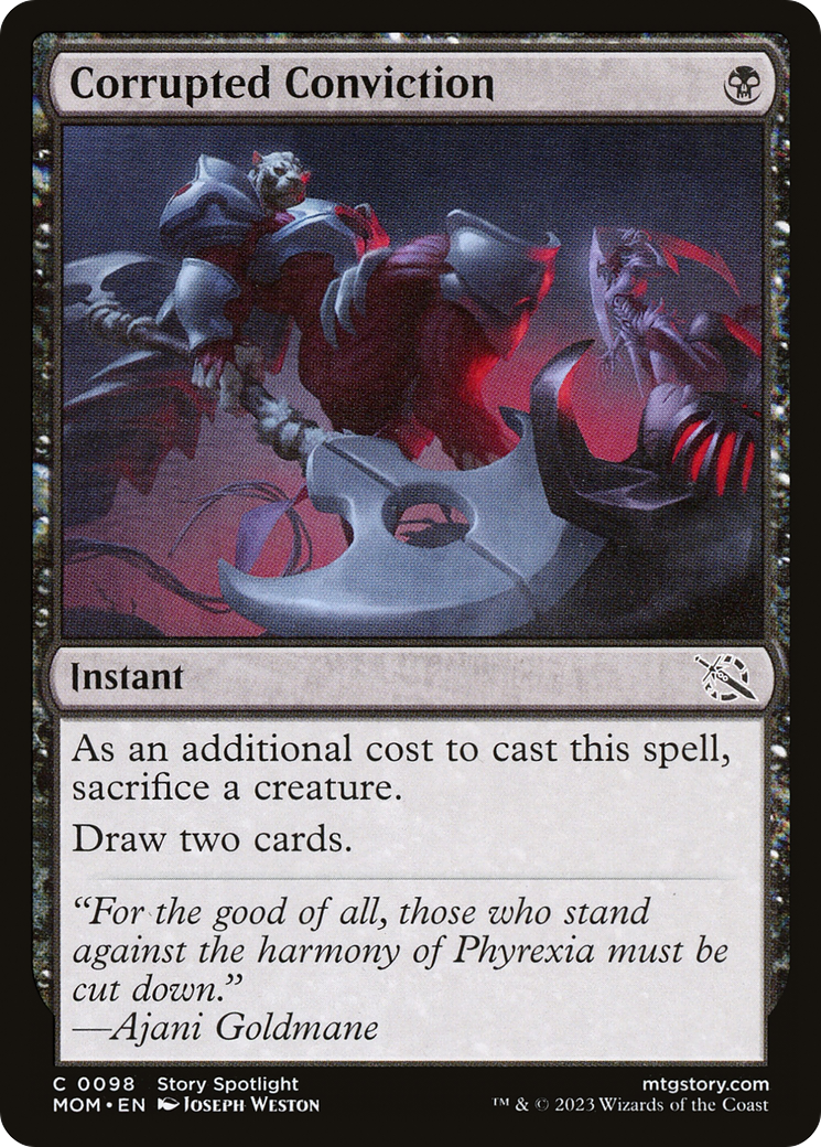 Corrupted Conviction (MOM-098) [March of the Machine] Foil MTG Single Wizards of the Coast