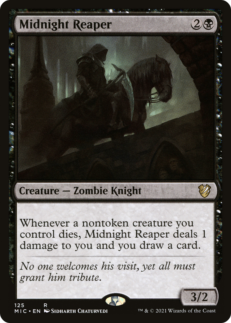 Midnight Reaper (MIC-125) [Midnight Hunt Commander] MTG Single Wizards of the Coast