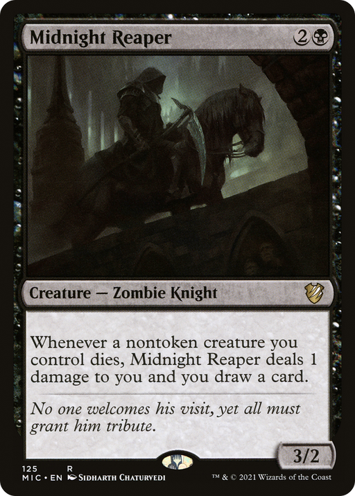 Midnight Reaper (MIC-125) [Midnight Hunt Commander] MTG Single Wizards of the Coast