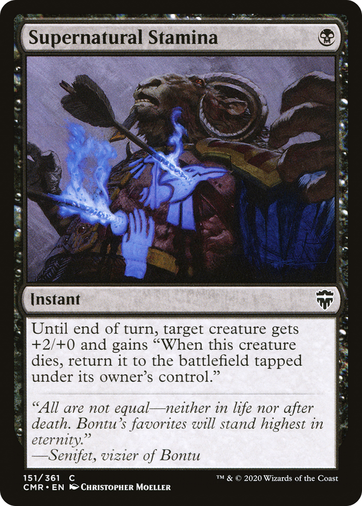 Supernatural Stamina (CMR-151) [Commander Legends] MTG Single Wizards of the Coast