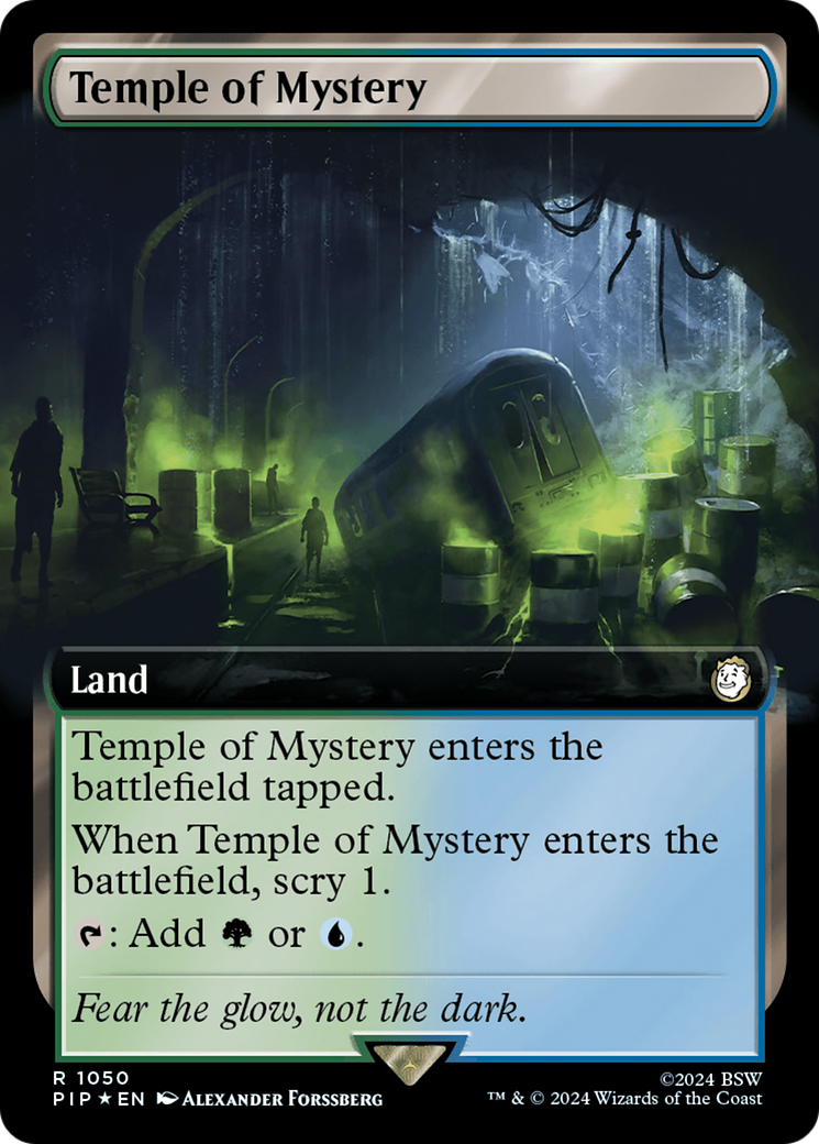 Temple of Mystery (Surge Foil) (PIP-1050) [Fallout] (Extended Art) Foil MTG Single Wizards of the Coast