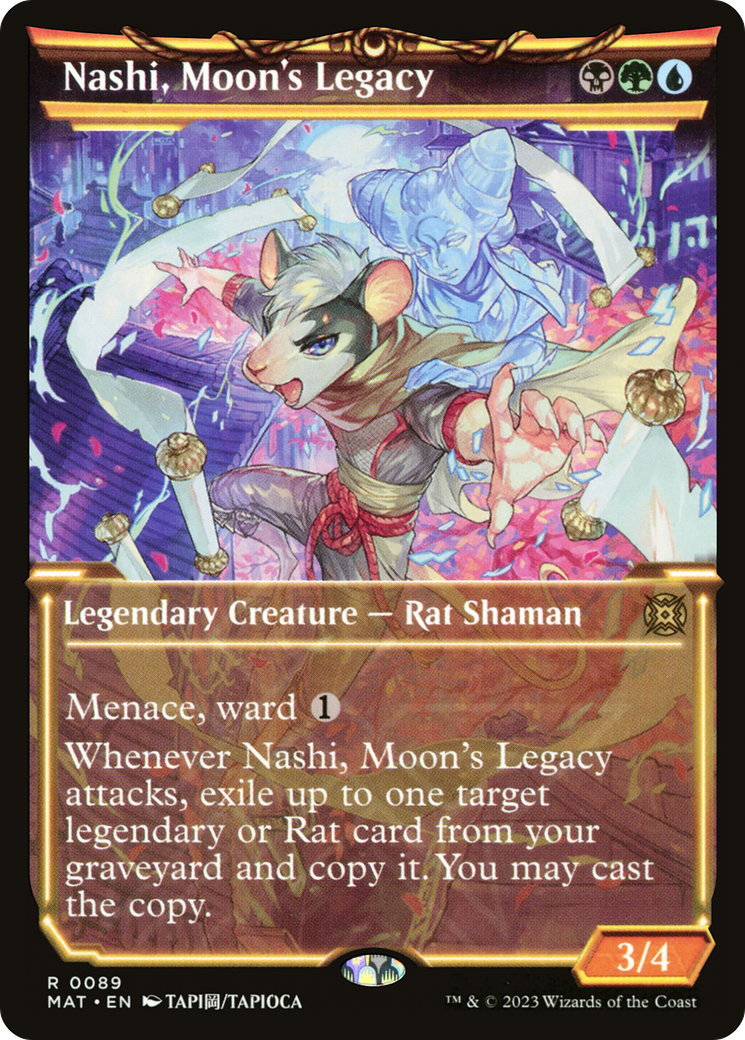 Nashi, Moon's Legacy (MAT-089) [March of the Machine: The Aftermath] (Showcase) Foil MTG Single Wizards of the Coast