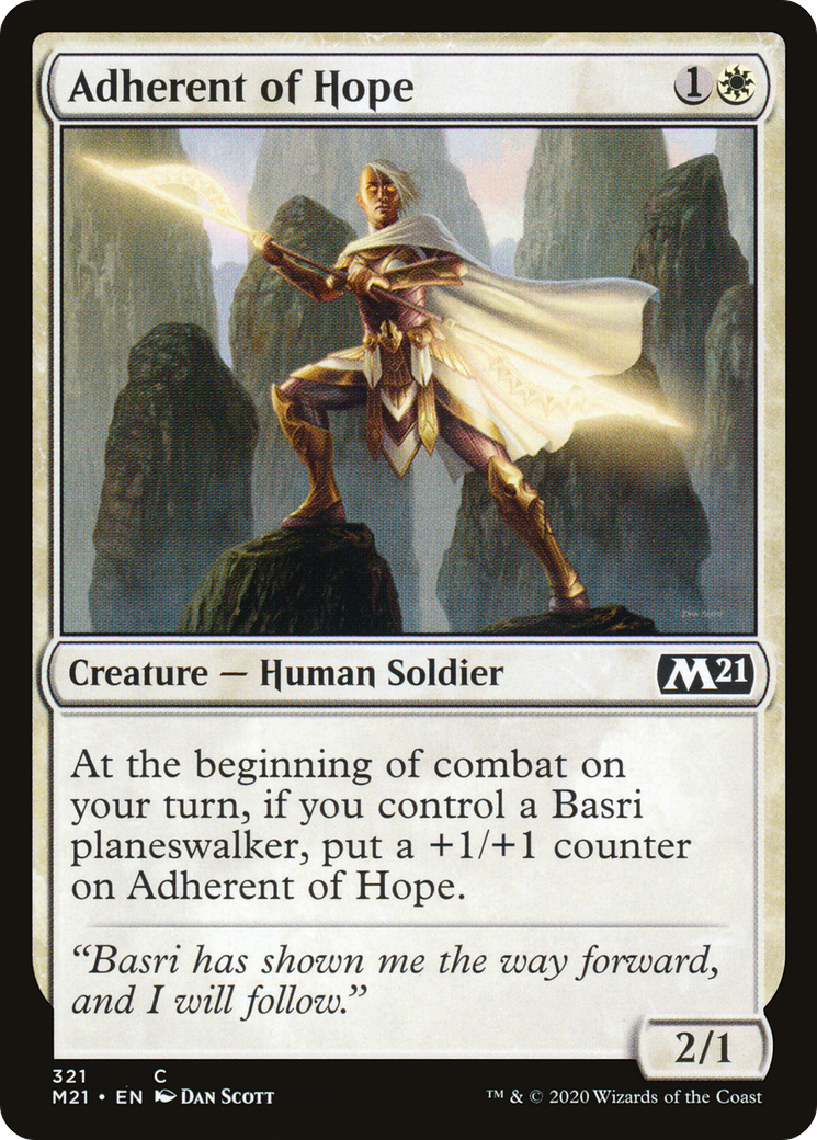 Adherent of Hope (M21-321) [Core Set 2021] MTG Single Wizards of the Coast