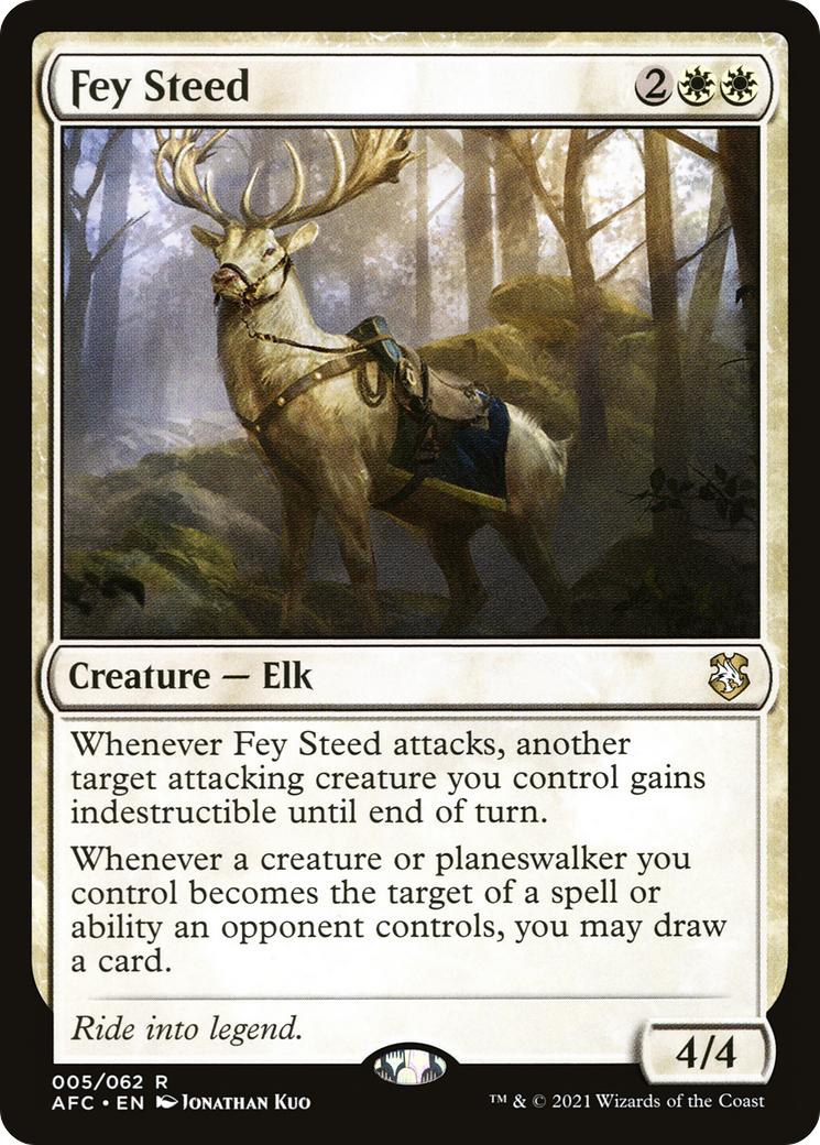 Fey Steed (AFC-005) [Forgotten Realms Commander] MTG Single Wizards of the Coast