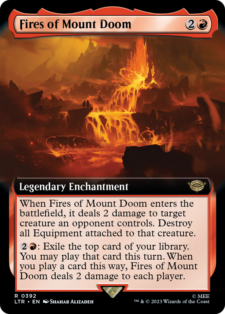Fires of Mount Doom (LTR-392) [The Lord of the Rings: Tales of Middle-earth] (Extended Art) MTG Single Wizards of the Coast