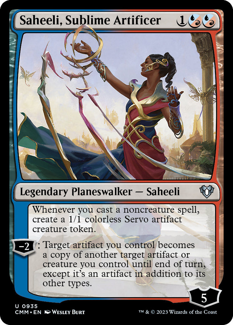 Saheeli, Sublime Artificer (CMM-935) [Commander Masters] MTG Single Wizards of the Coast