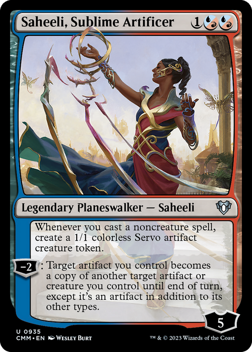 Saheeli, Sublime Artificer (CMM-935) [Commander Masters] MTG Single Wizards of the Coast