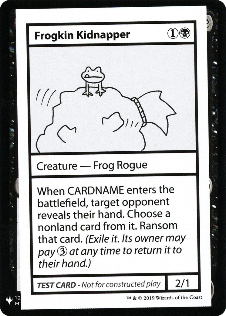 Frogkin Kidnapper (CMB1-) [Mystery Booster] Playtest Cards 2019 MTG Single Wizards of the Coast