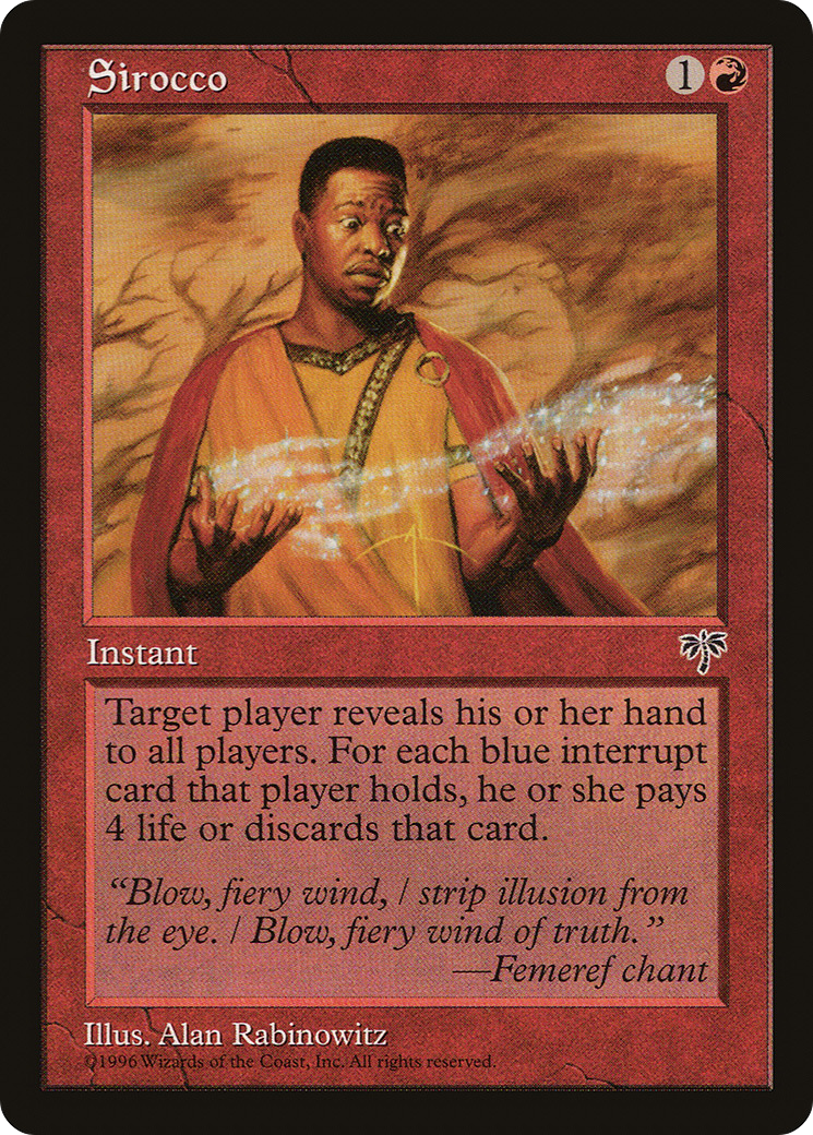 Sirocco (MIR-192) [Mirage] MTG Single Wizards of the Coast