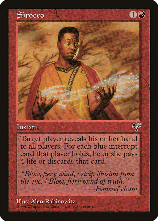 Sirocco (MIR-192) [Mirage] MTG Single Wizards of the Coast