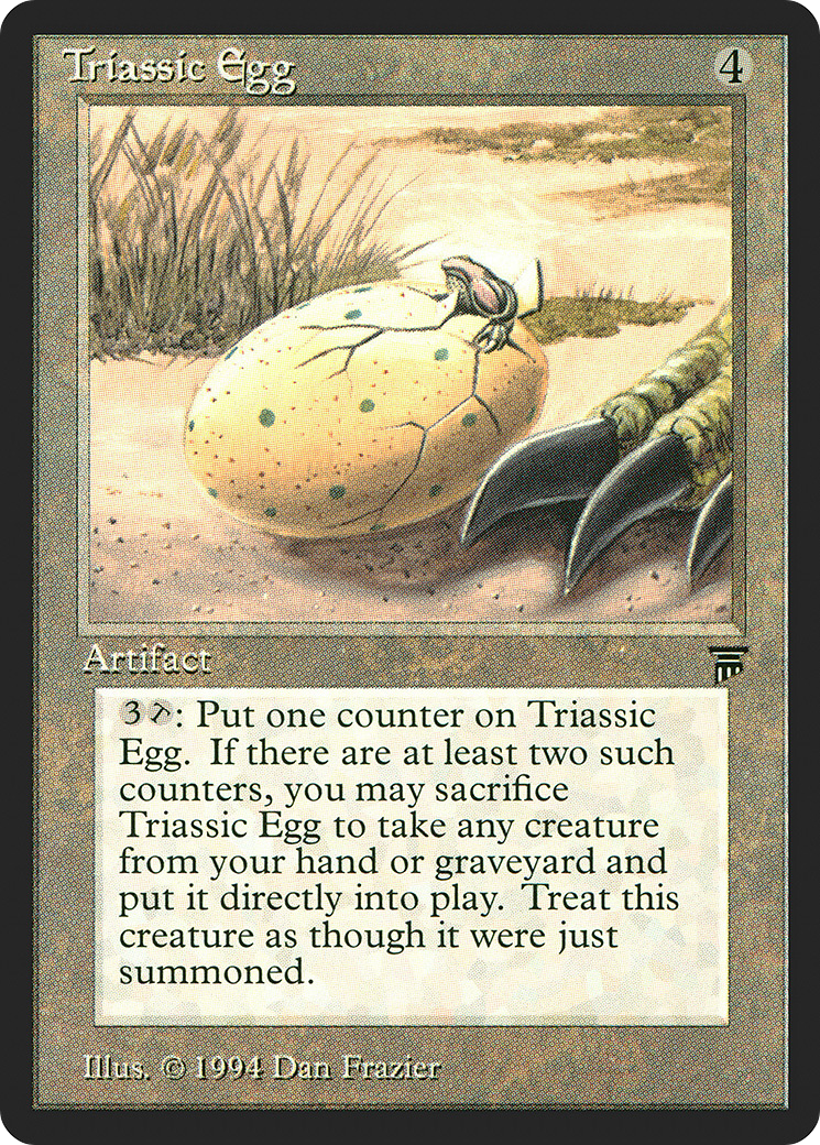 Triassic Egg (LEG-) [Oldschool] Legends MTG Single Wizards of the Coast