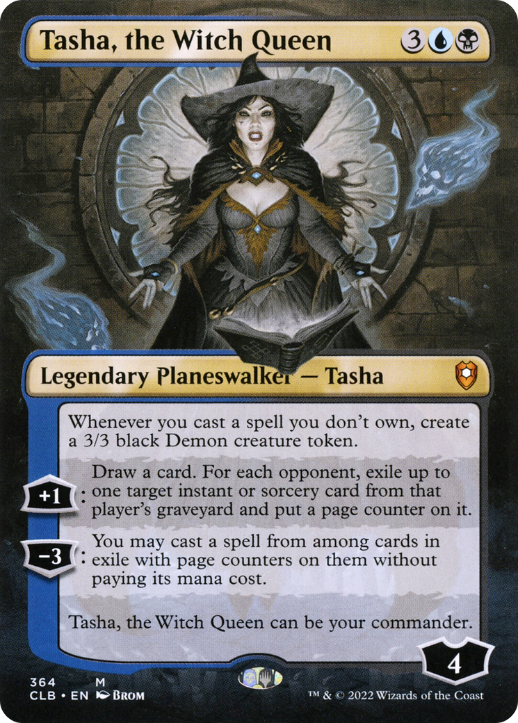 Tasha, the Witch Queen (CLB-364) [Commander Legends: Battle for Baldur's Gate] (Borderless) Foil MTG Single Wizards of the Coast