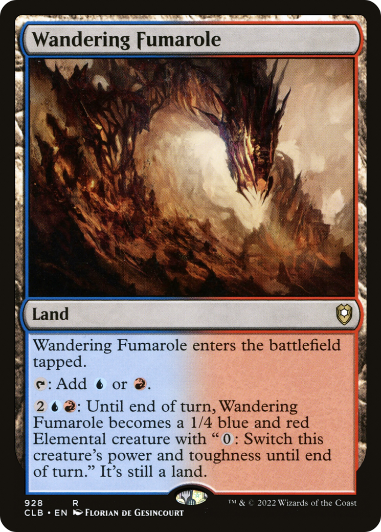 Wandering Fumarole (CLB-928) [Commander Legends: Battle for Baldur's Gate] MTG Single Wizards of the Coast