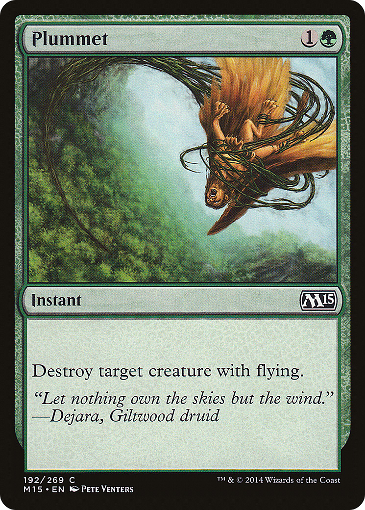 Plummet (M15-192) [Magic 2015] MTG Single Wizards of the Coast