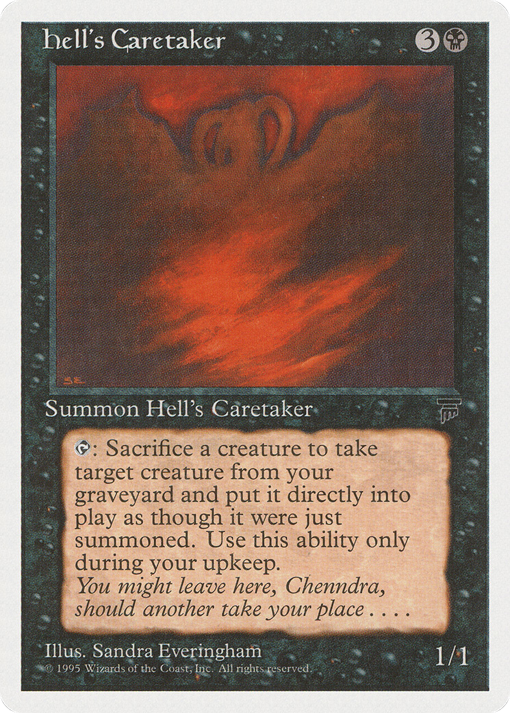 Hell's Caretaker (CHR-) [Chronicles] MTG Single Wizards of the Coast