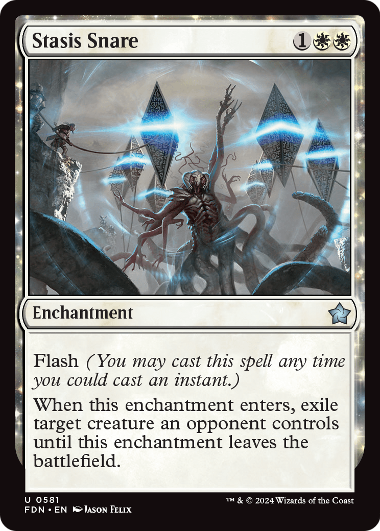 Stasis Snare (FDN-581) [Foundations] MTG Single Wizards of the Coast