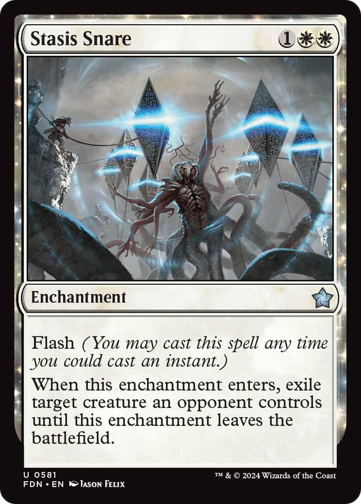 Stasis Snare (FDN-581) [Foundations] MTG Single Wizards of the Coast