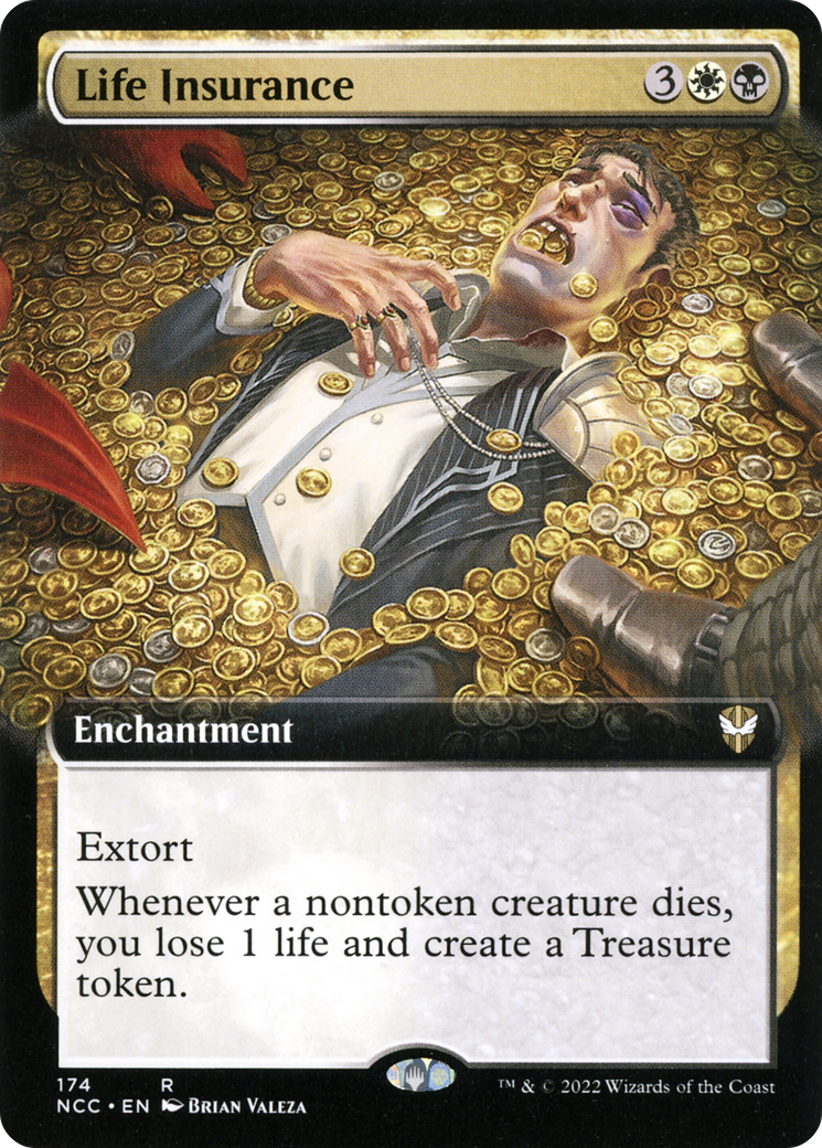 Life Insurance (NCC-174) [New Capenna Commander] (Extended Art) MTG Single Wizards of the Coast
