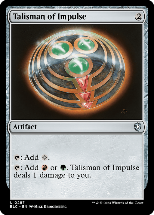Talisman of Impulse (BLC-287) [Bloomburrow Commander] MTG Single Wizards of the Coast