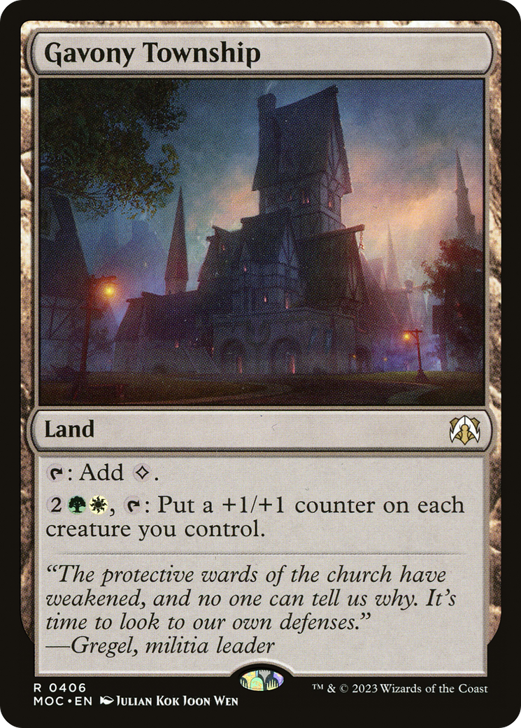 Gavony Township (MOC-406) [March of the Machine Commander] MTG Single Wizards of the Coast