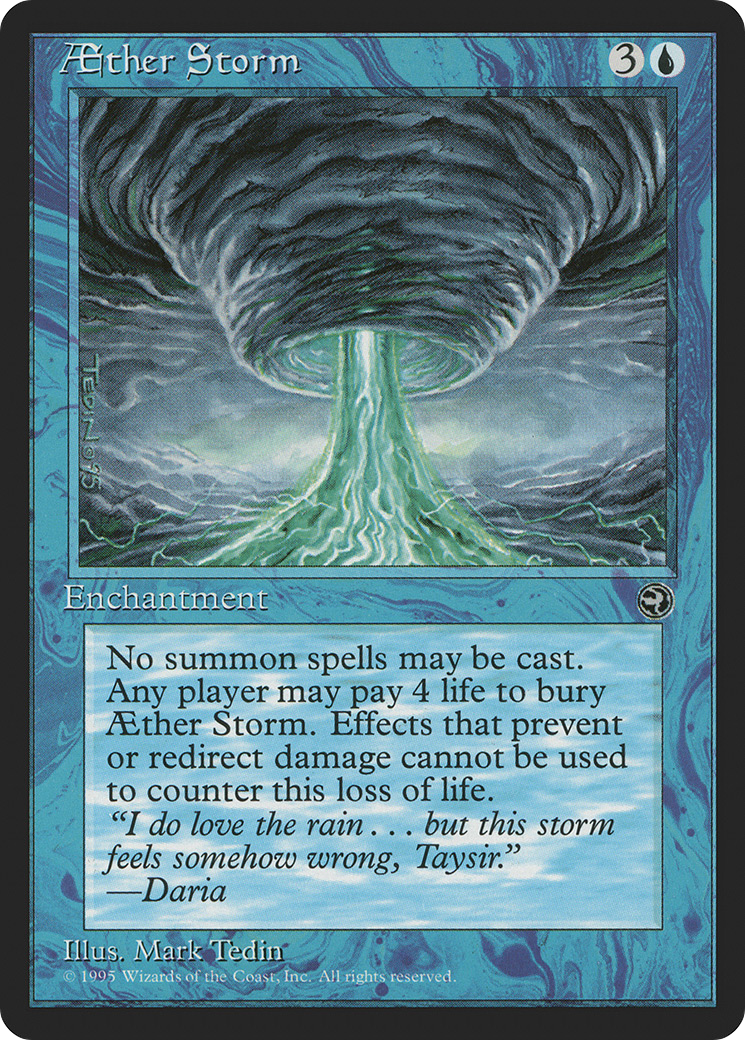 Aether Storm (HML-021) [Homelands] MTG Single Wizards of the Coast