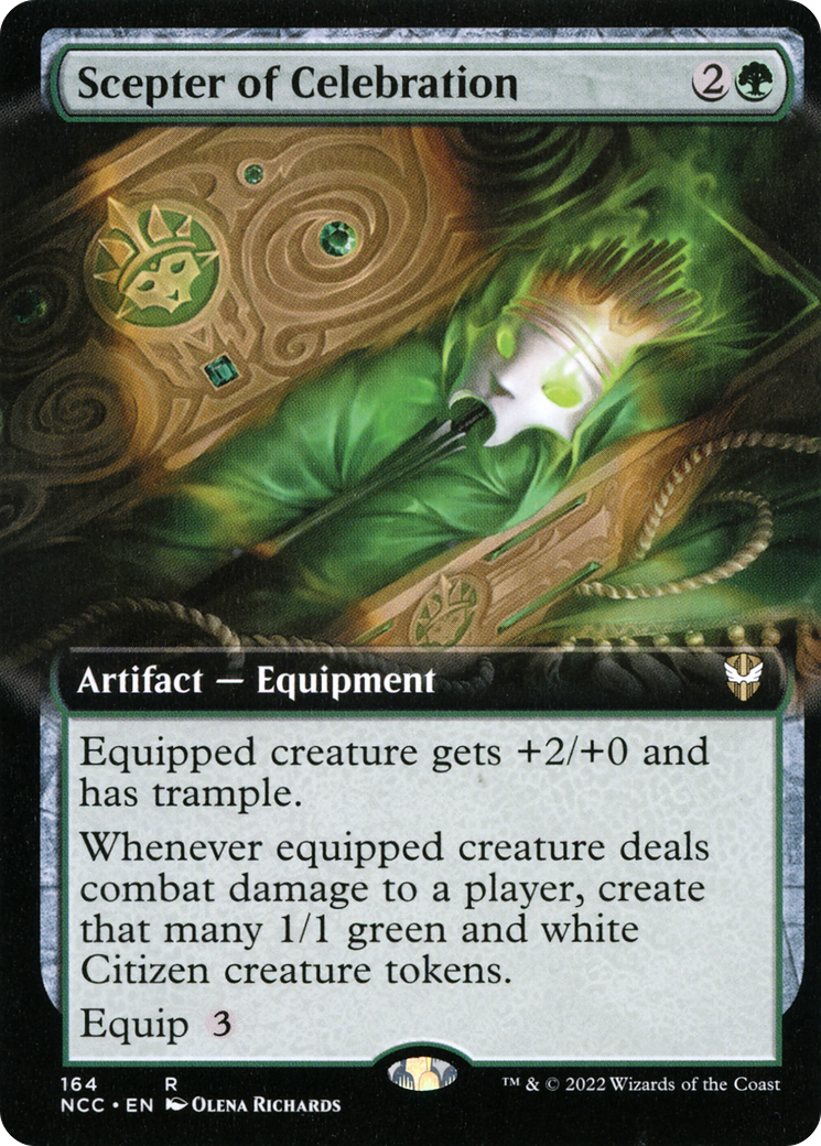 Scepter of Celebration (NCC-164) [New Capenna Commander] (Extended Art) MTG Single Wizards of the Coast