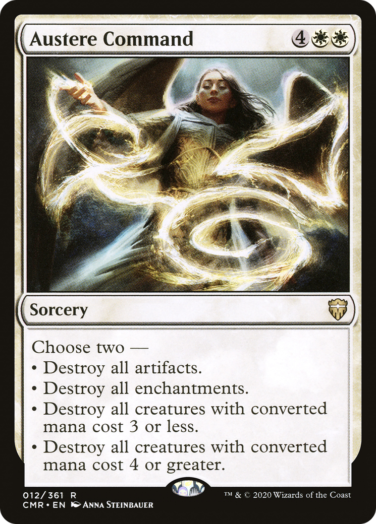 Austere Command (CMR-012) [Commander Legends] MTG Single Wizards of the Coast
