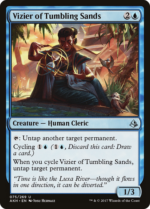 Vizier of Tumbling Sands (AKH-075) [Amonkhet] MTG Single Wizards of the Coast