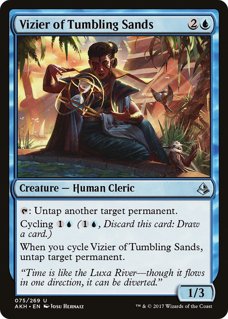 Vizier of Tumbling Sands (AKH-075) [Amonkhet] Foil MTG Single Wizards of the Coast