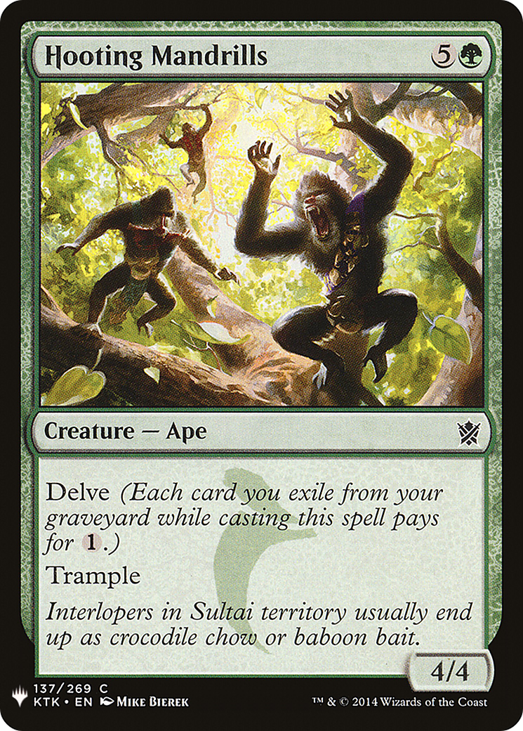 Hooting Mandrills (LIST-137) [Mystery Booster] The List MTG Single Wizards of the Coast