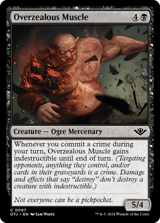 Overzealous Muscle (OTJ-097) [Outlaws of Thunder Junction] MTG Single Wizards of the Coast
