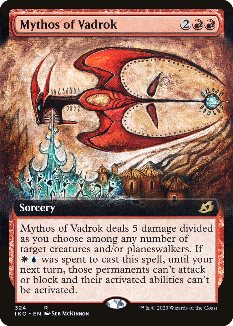 Mythos of Vadrok (IKO-324) [Ikoria: Lair of Behemoths] (Extended Art) Foil MTG Single Wizards of the Coast
