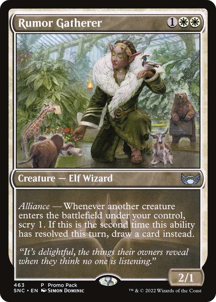 Rumor Gatherer (PPSNC-463) [Streets of New Capenna] MTG Single Wizards of the Coast