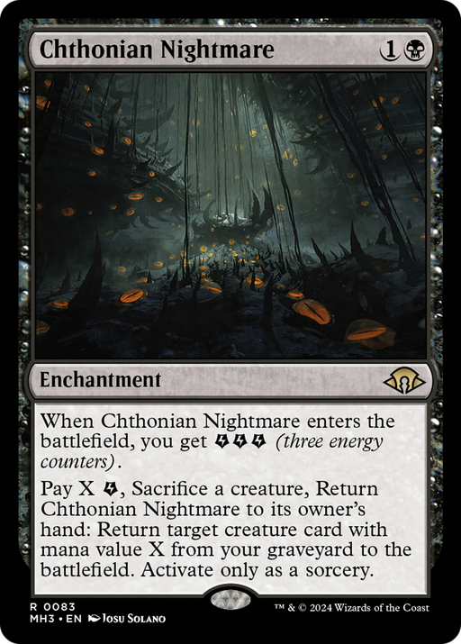 Chthonian Nightmare (MH3-083) [Modern Horizons 3] MTG Single Wizards of the Coast