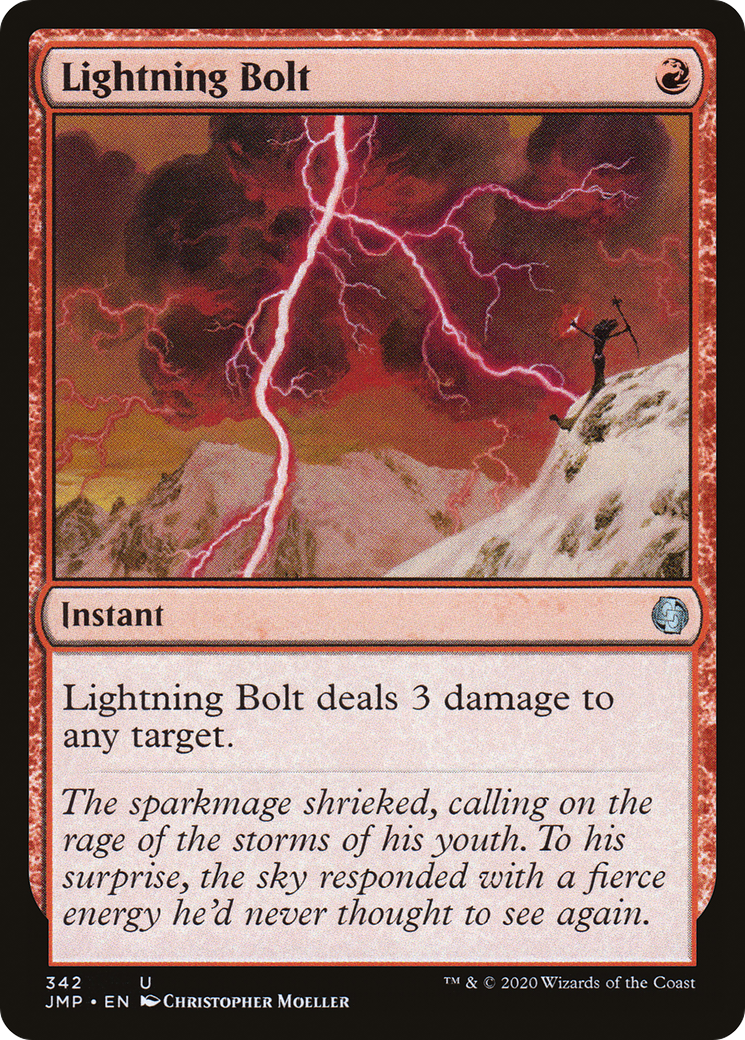Lightning Bolt (JMP-342) [Jumpstart] MTG Single Wizards of the Coast