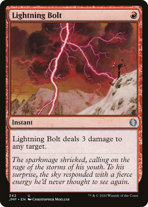 Lightning Bolt (JMP-342) [Jumpstart] MTG Single Wizards of the Coast