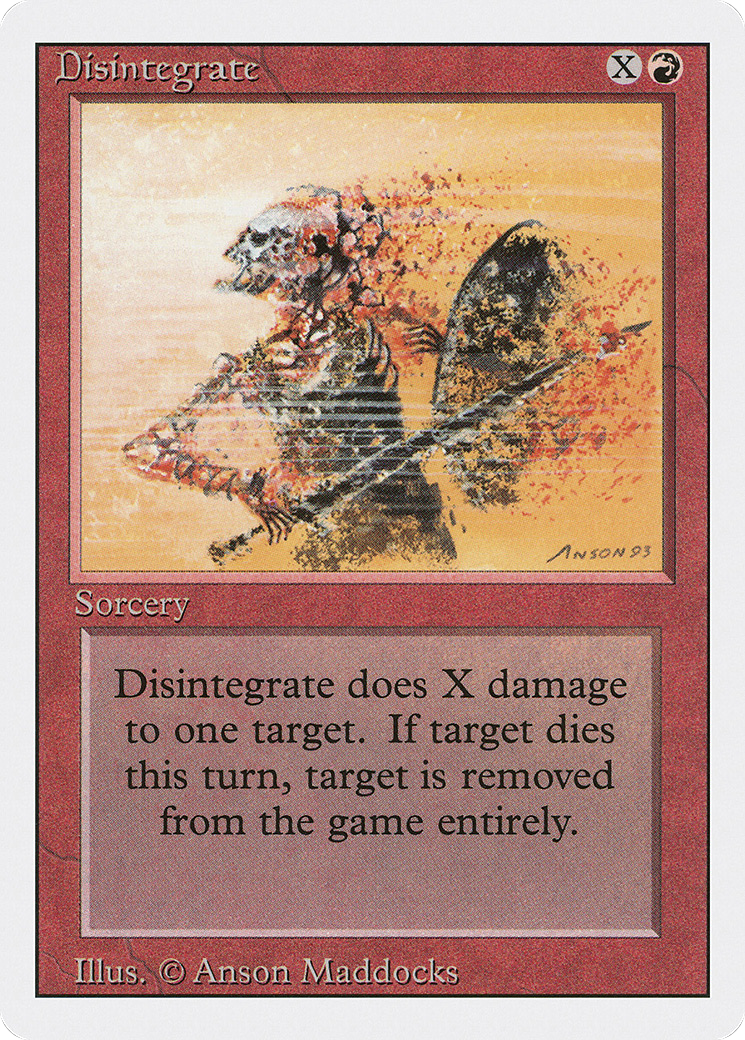 Disintegrate (3ED-142) [Revised Edition] MTG Single Wizards of the Coast