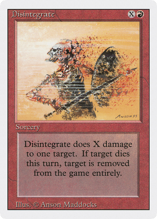 Disintegrate (3ED-142) [Revised Edition] MTG Single Wizards of the Coast