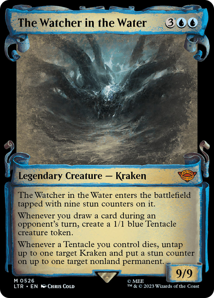 The Watcher in the Water (Showcase Scrolls) (LTR-526) [The Lord of the Rings: Tales of Middle-earth] (Showcase) Foil MTG Single Wizards of the Coast