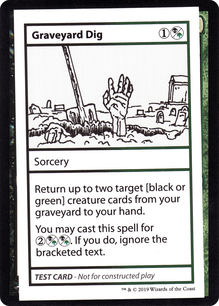 Graveyard Dig (CMB1-092) [Mystery Booster] Playtest Cards 2021 MTG Single Wizards of the Coast