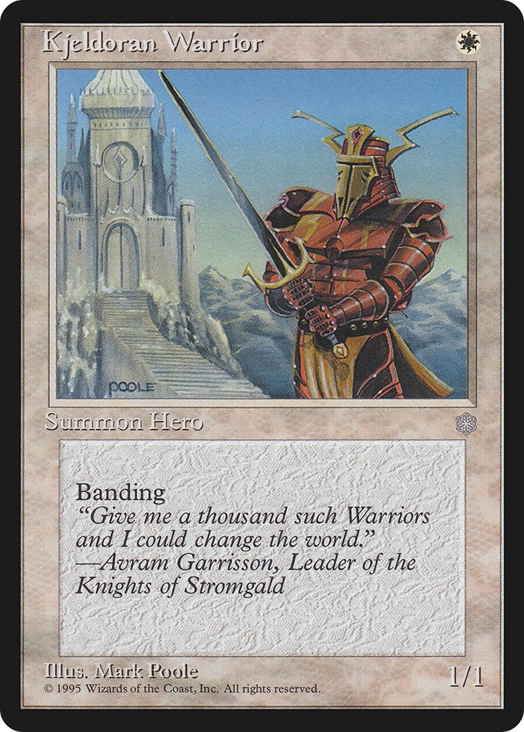 Kjeldoran Warrior (ICE-041) [Ice Age] MTG Single Wizards of the Coast