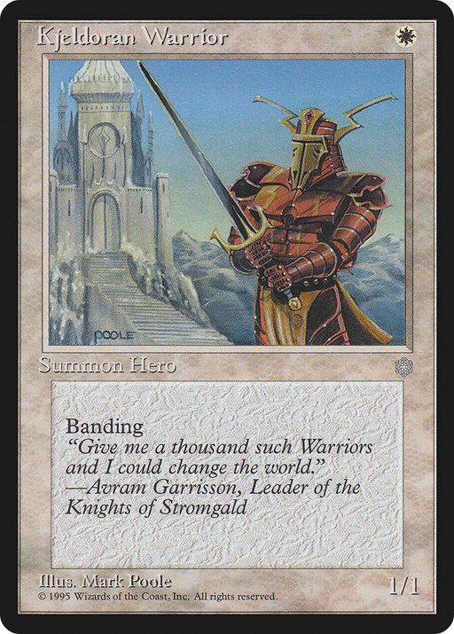 Kjeldoran Warrior (ICE-041) [Ice Age] MTG Single Wizards of the Coast