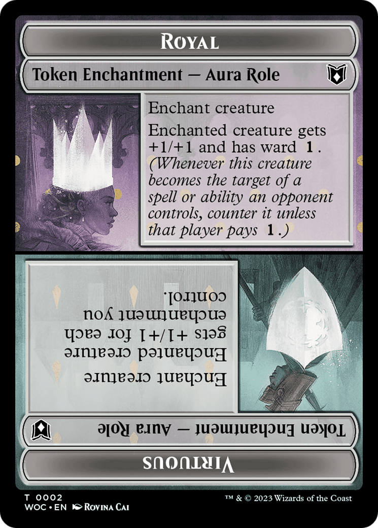 Royal // Virtuous (TWOC-002) [Tokens] Wilds of Eldraine Commander Tokens MTG Single Wizards of the Coast